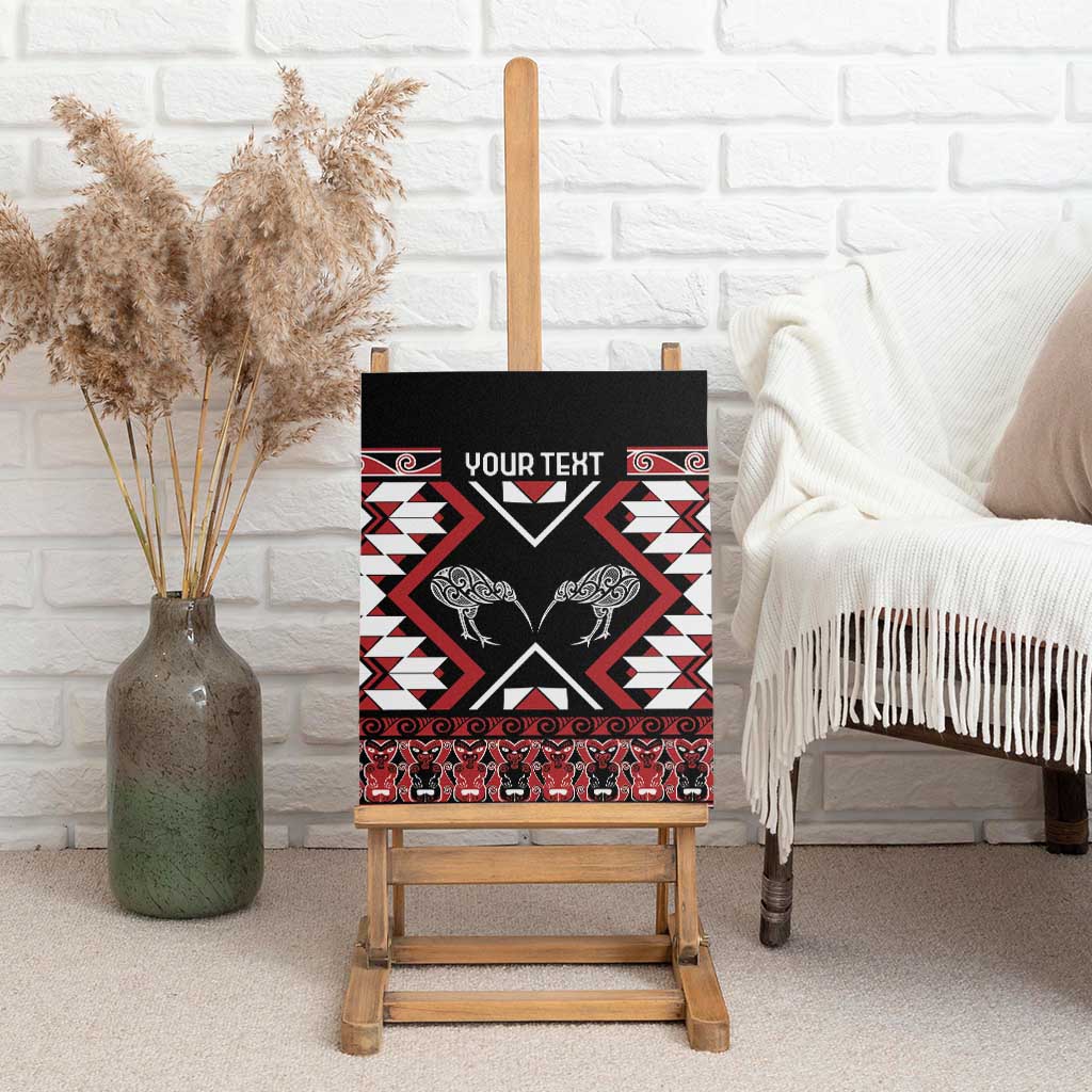 Personalised Taniko Motifs Aotearoa Canvas Wall Art Waitangi Kowhaiwhai Kiwi LT7 - Polynesian Pride