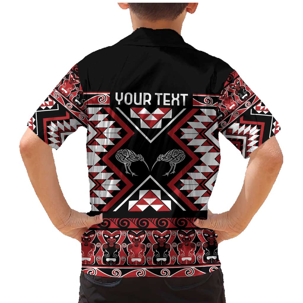 Personalised Taniko Motifs Aotearoa Family Matching Mermaid Dress and Hawaiian Shirt Waitangi Kowhaiwhai Kiwi LT7 - Polynesian Pride