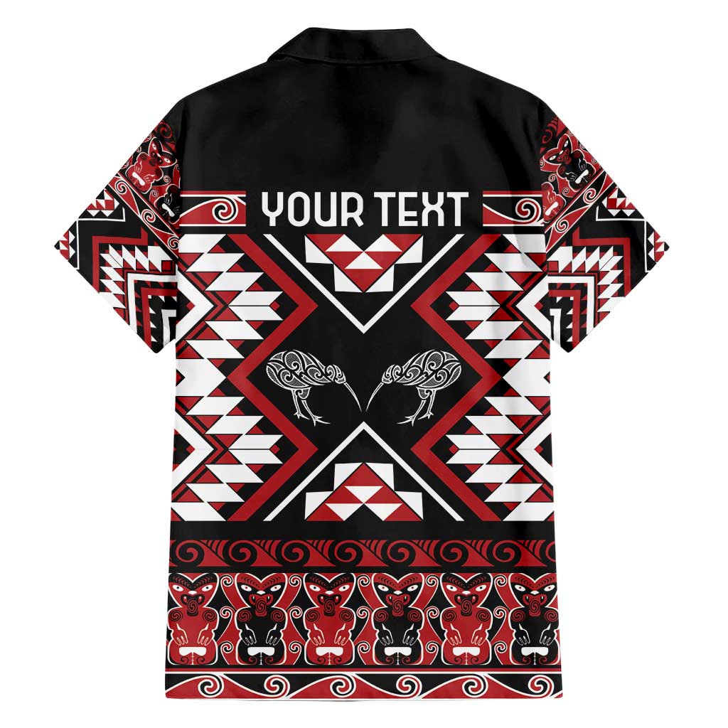 Personalised Taniko Motifs Aotearoa Family Matching Short Sleeve Bodycon Dress and Hawaiian Shirt Waitangi Kowhaiwhai Kiwi LT7 - Polynesian Pride