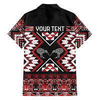 Personalised Taniko Motifs Aotearoa Family Matching Short Sleeve Bodycon Dress and Hawaiian Shirt Waitangi Kowhaiwhai Kiwi LT7 - Polynesian Pride