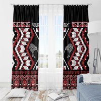 Personalised Taniko Motifs Aotearoa Window Curtain Waitangi Kowhaiwhai Kiwi