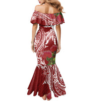 Personalised Hawaii Wahine Family Matching Mermaid Dress and Hawaiian Shirt Women's Day Ohia Lehua LT7 - Polynesian Pride