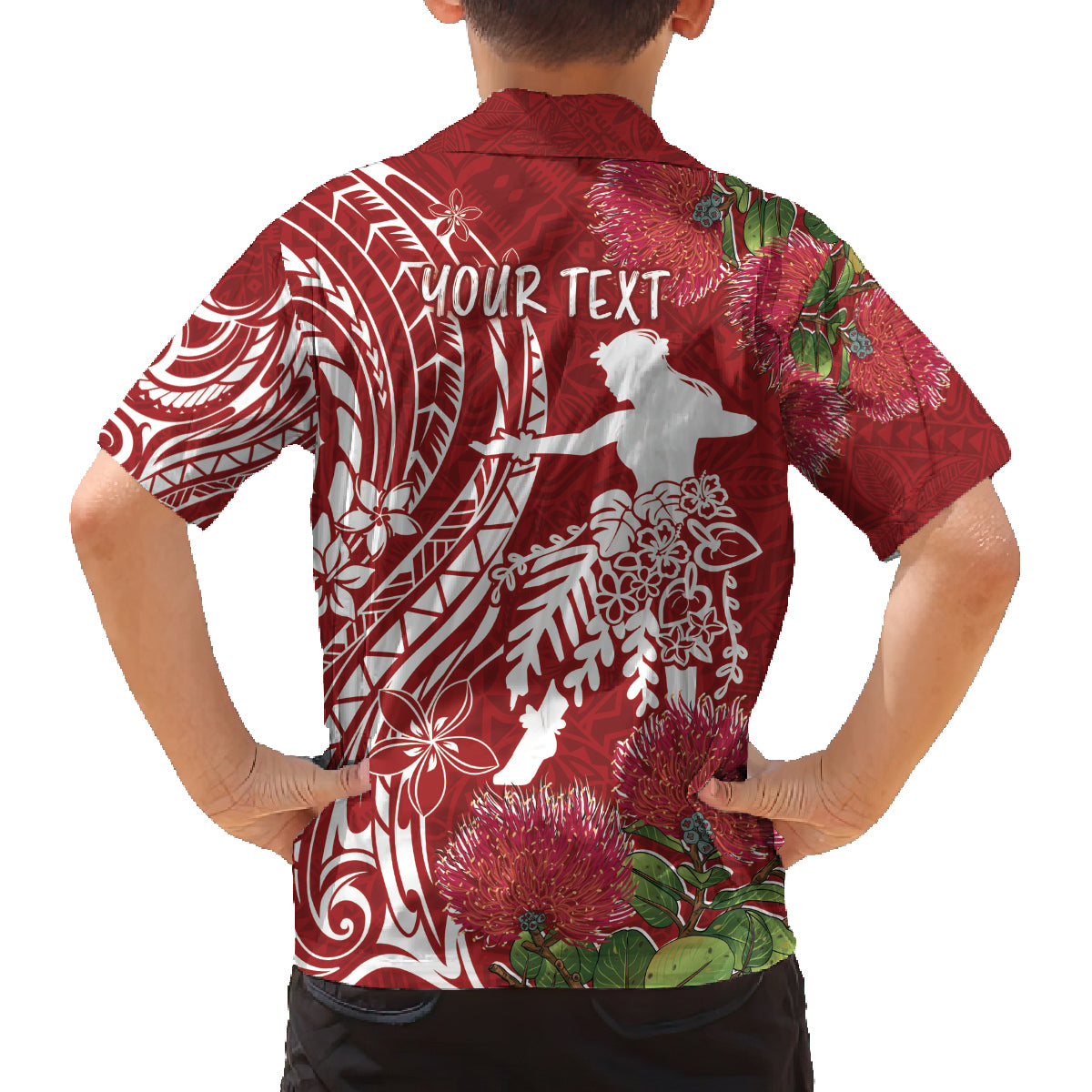 Personalised Hawaii Wahine Family Matching Tank Maxi Dress and Hawaiian Shirt Women's Day Ohia Lehua LT7 - Polynesian Pride