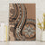 Tonga Ngatu Canvas Wall Art Vintage Brown Manulua Motifs