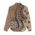 Personalized Tonga Ngatu Women Casual Shirt Vintage Brown Manulua Motifs