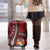 Tonga Ngatu Luggage Cover Iconic Red Manulua Motifs