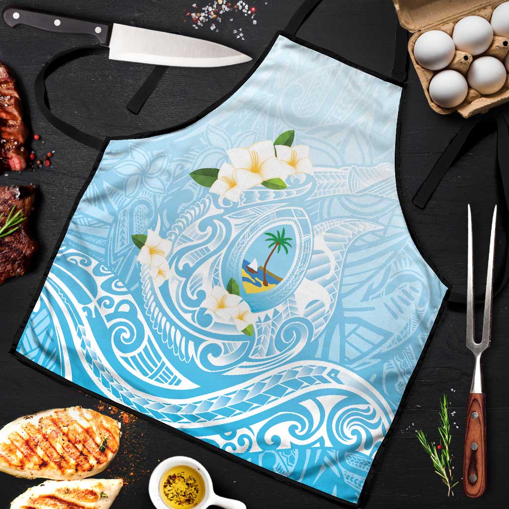 Guam Fishhook Mix Guasali Flowers Apron Dreaming Turquoise