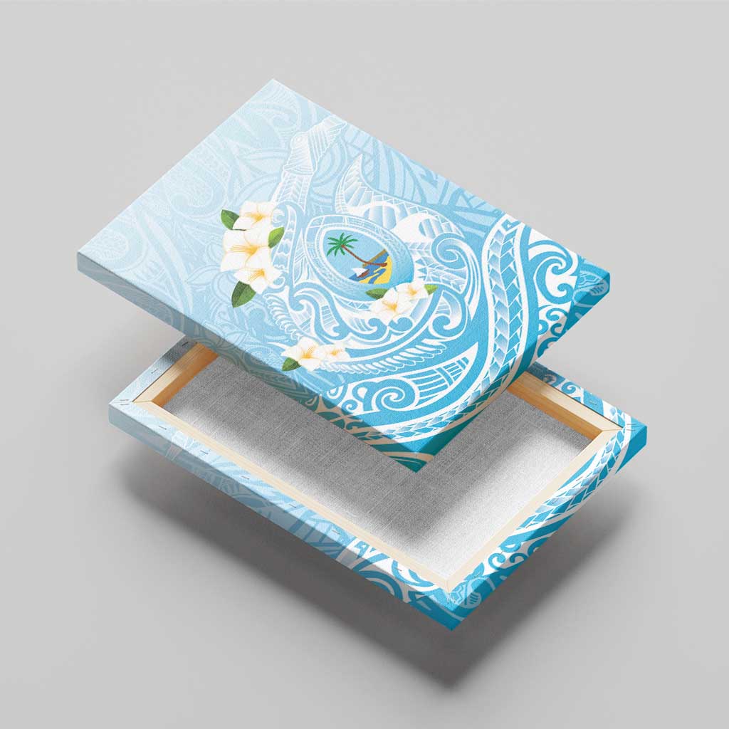 Guam Fishhook Mix Guasali Flowers Canvas Wall Art Dreaming Turquoise