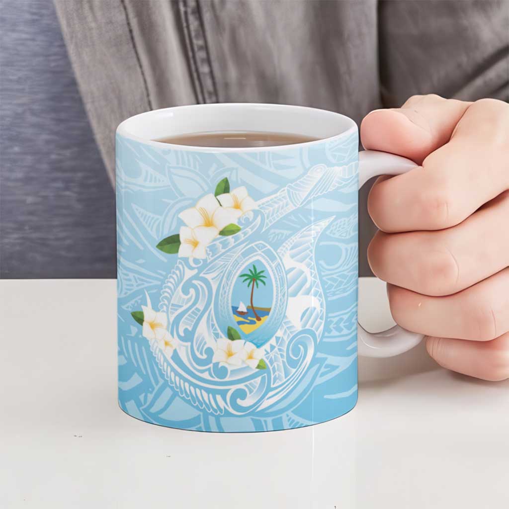 Guam Fishhook Mix Guasali Flowers Ceramic Mug Dreaming Turquoise