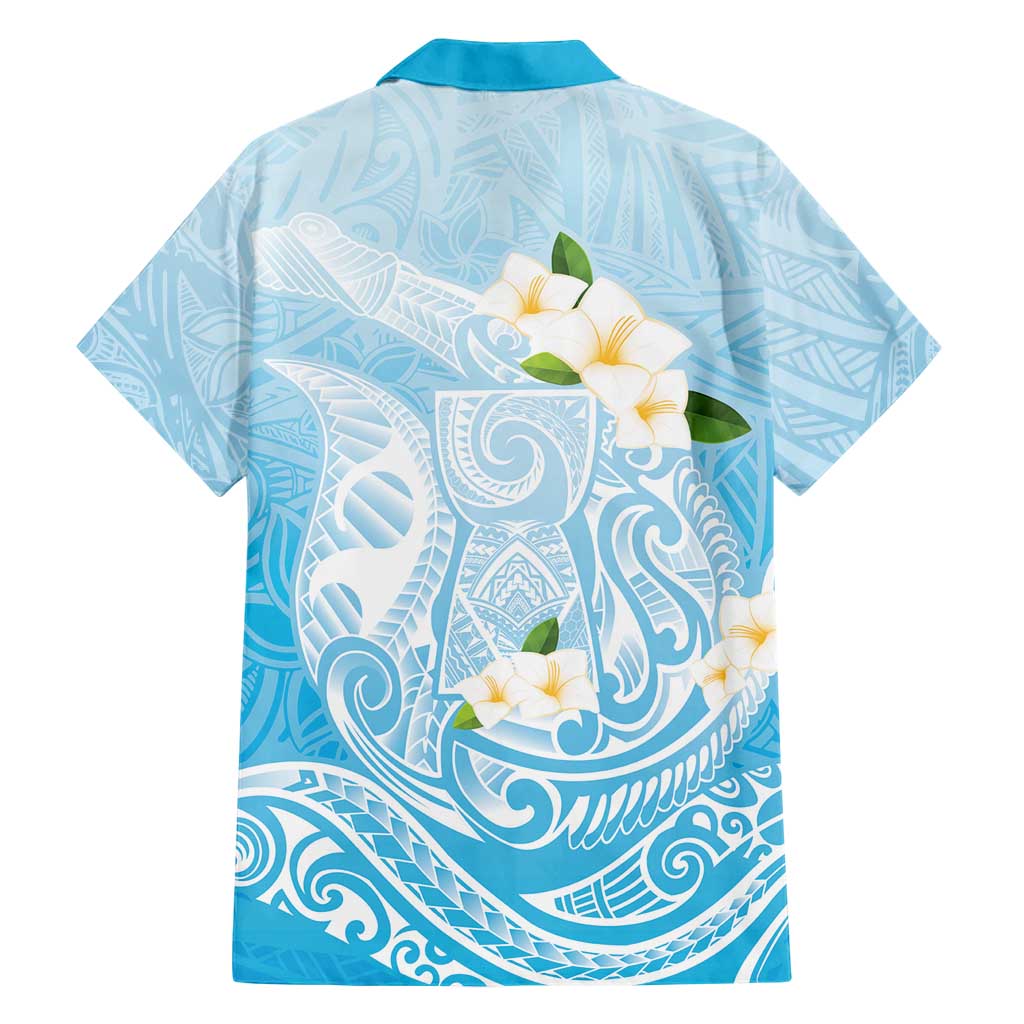 Guam Fishhook Mix Guasali Flowers Family Matching Puletasi and Hawaiian Shirt Dreaming Turquoise