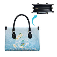 Guam Fishhook Mix Guasali Flowers Leather Bag Dreaming Turquoise