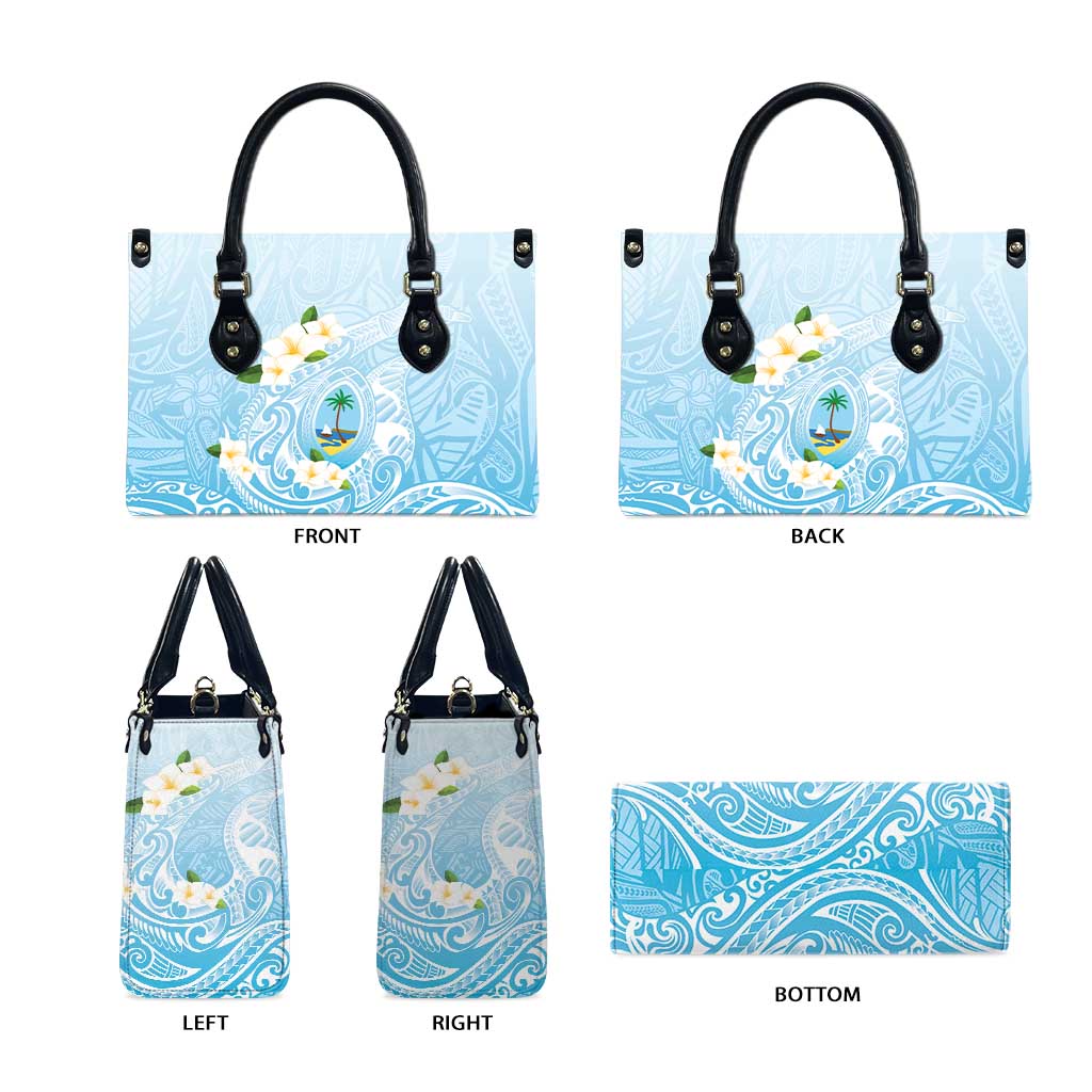 Guam Fishhook Mix Guasali Flowers Leather Bag Dreaming Turquoise