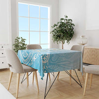 Guam Fishhook Mix Guasali Flowers Tablecloth Dreaming Turquoise