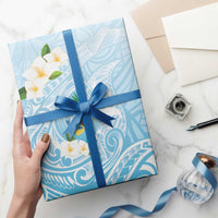 Guam Fishhook Mix Guasali Flowers Wrapping Paper Dreaming Turquoise