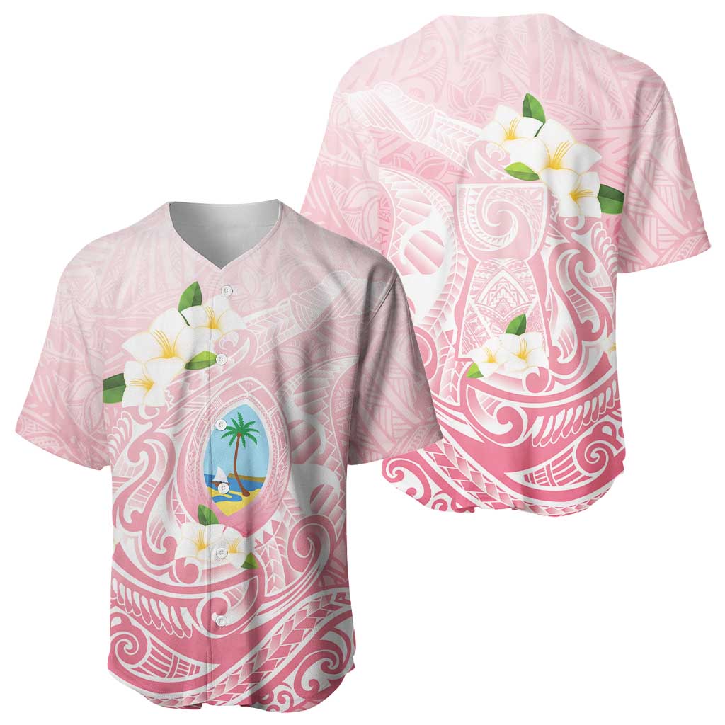 Guam Fishhook Mix Guasali Flowers Baseball Jersey Dreaming Coral