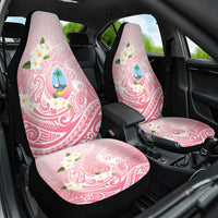 Guam Fishhook Mix Guasali Flowers Car Seat Cover Dreaming Coral