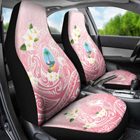 Guam Fishhook Mix Guasali Flowers Car Seat Cover Dreaming Coral