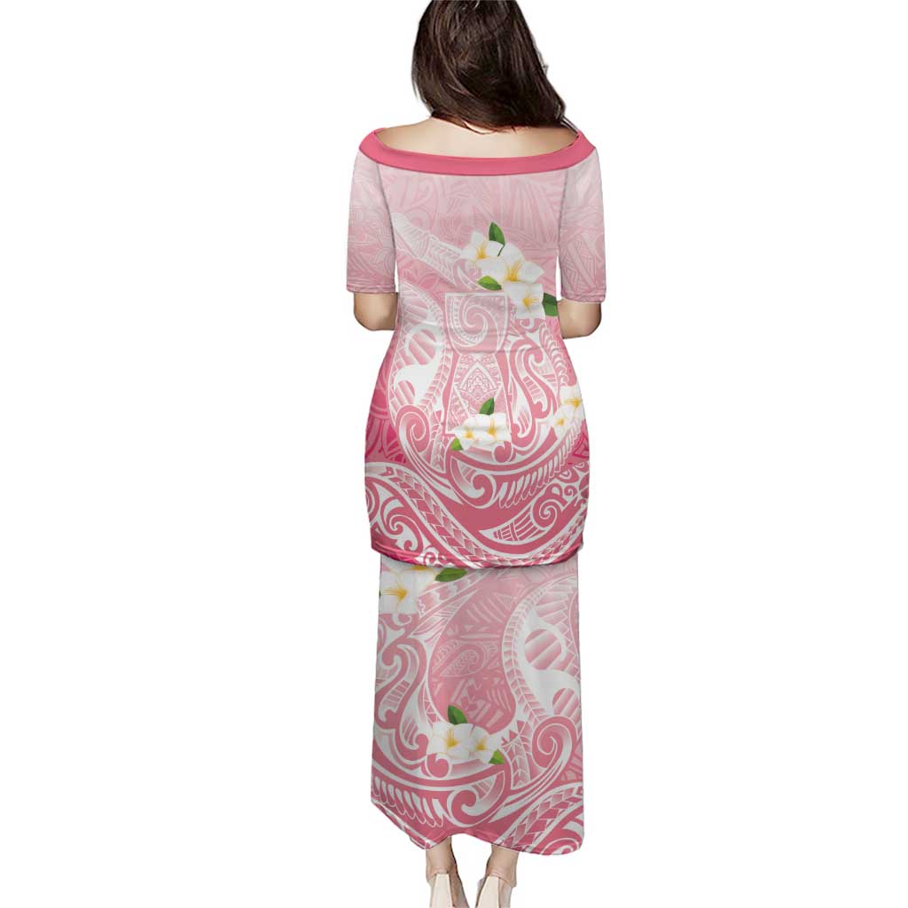 Guam Fishhook Mix Guasali Flowers Family Matching Puletasi and Hawaiian Shirt Dreaming Coral
