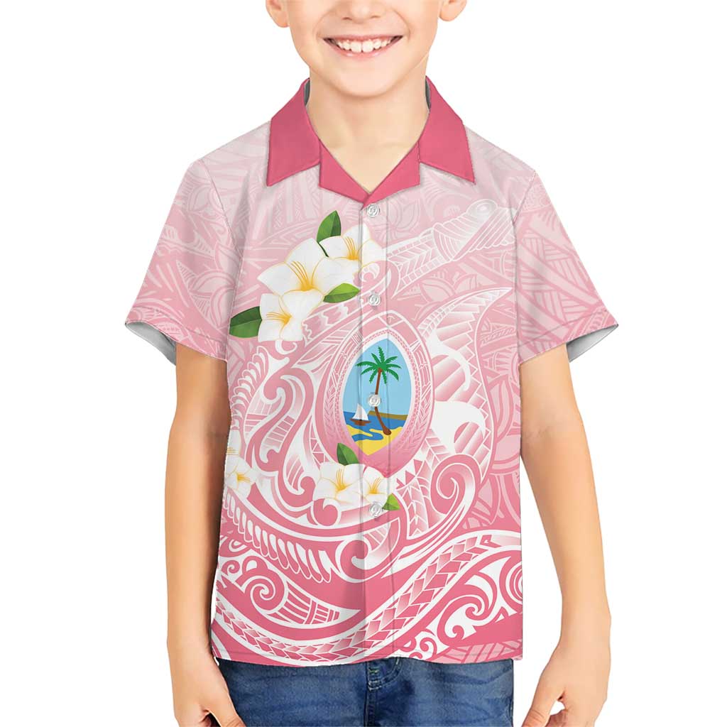 Guam Fishhook Mix Guasali Flowers Hawaiian Shirt Dreaming Coral