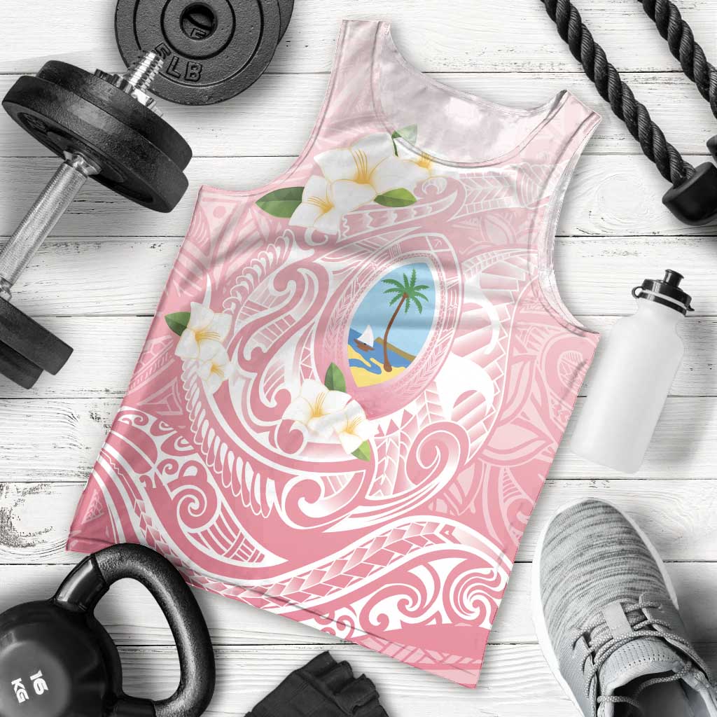 Guam Fishhook Mix Guasali Flowers Men Tank Top Dreaming Coral