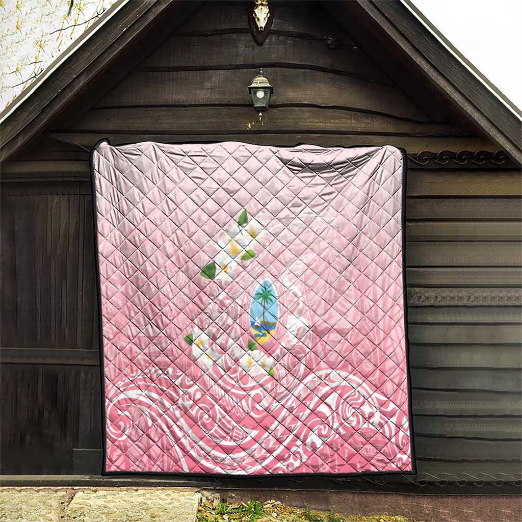 Guam Fishhook Mix Guasali Flowers Quilt Dreaming Coral
