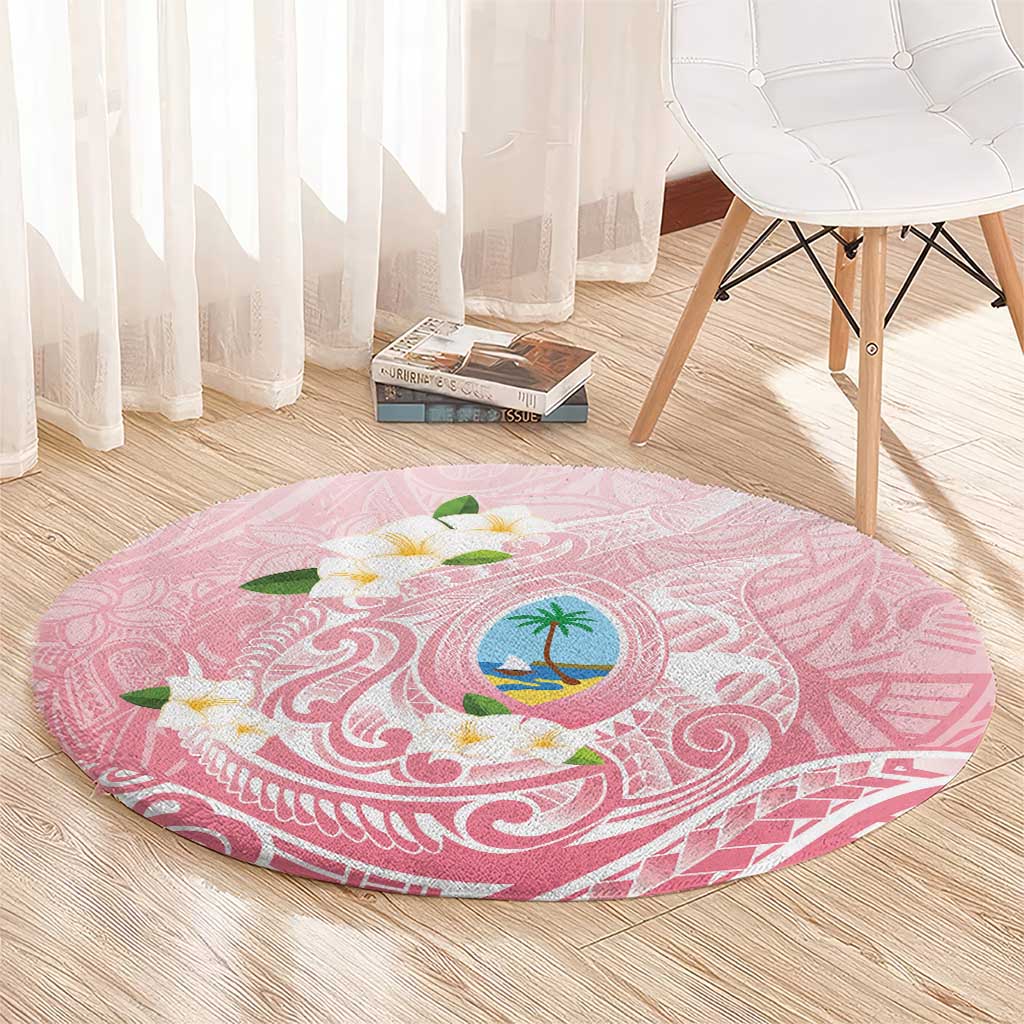 Guam Fishhook Mix Guasali Flowers Round Carpet Dreaming Coral