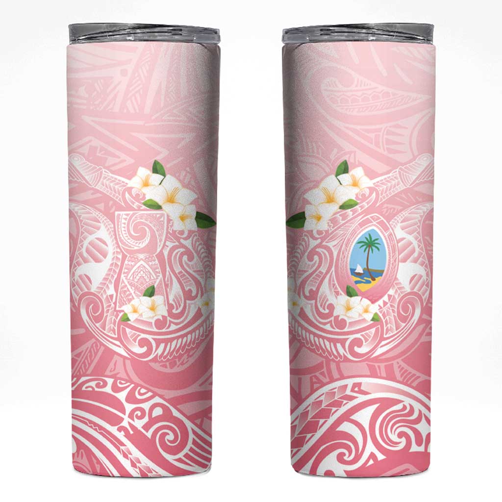 Guam Fishhook Mix Guasali Flowers Skinny Tumbler Dreaming Coral