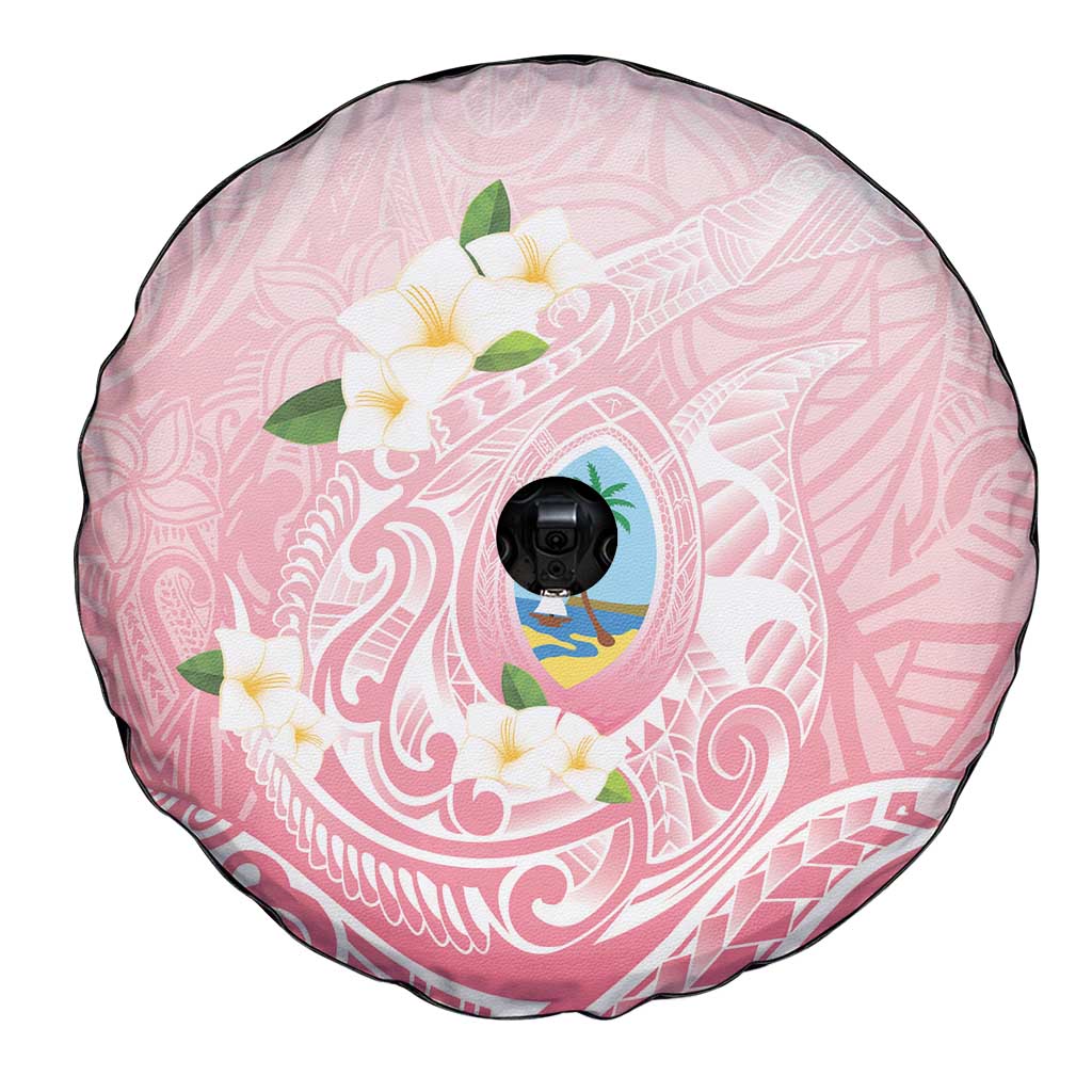 Guam Fishhook Mix Guasali Flowers Spare Tire Cover Dreaming Coral