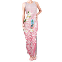 Guam Fishhook Mix Guasali Flowers Tank Maxi Dress Dreaming Coral
