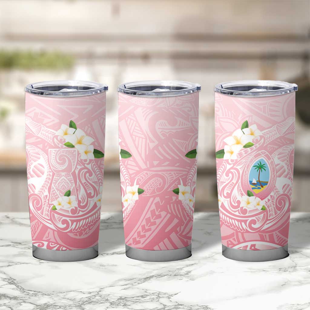 Guam Fishhook Mix Guasali Flowers Tumbler Cup Dreaming Coral