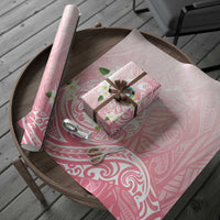 Guam Fishhook Mix Guasali Flowers Wrapping Paper Dreaming Coral