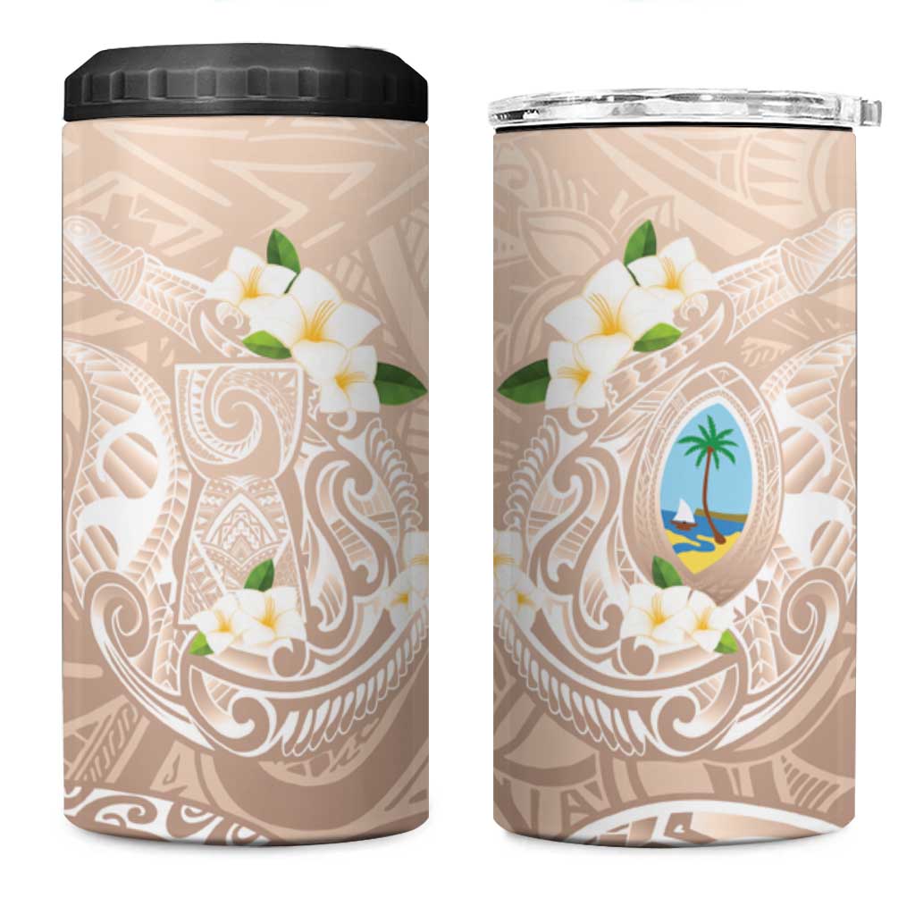 Guam Fishhook Mix Guasali Flowers 4 in 1 Can Cooler Tumbler Dreaming Hazel