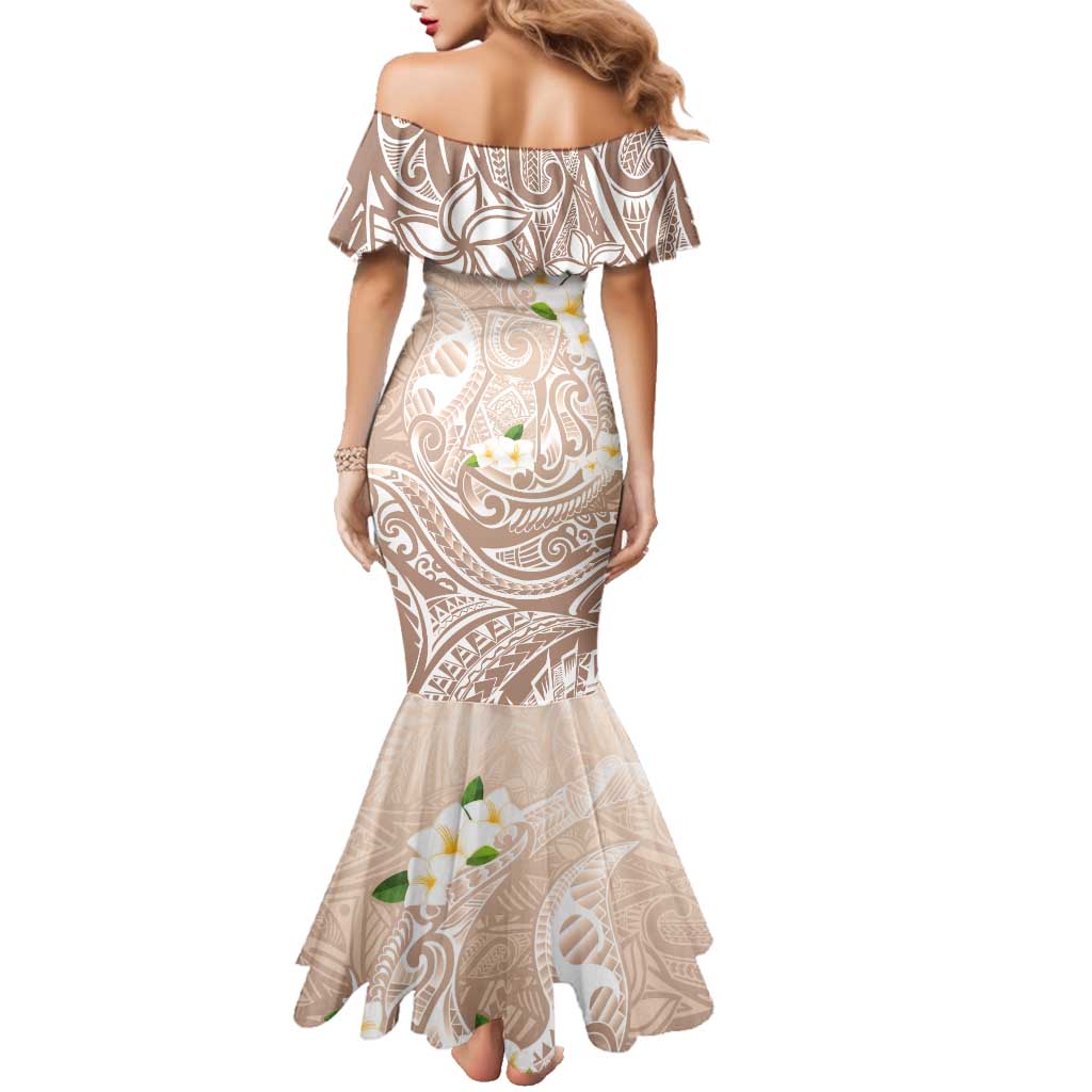 Guam Fishhook Mix Guasali Flowers Family Matching Mermaid Dress and Hawaiian Shirt Dreaming Hazel LT7 - Polynesian Pride