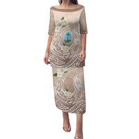 Guam Fishhook Mix Guasali Flowers Family Matching Puletasi and Hawaiian Shirt Dreaming Hazel