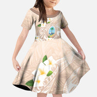 Guam Fishhook Mix Guasali Flowers Kid Short Sleeve Dress Dreaming Hazel