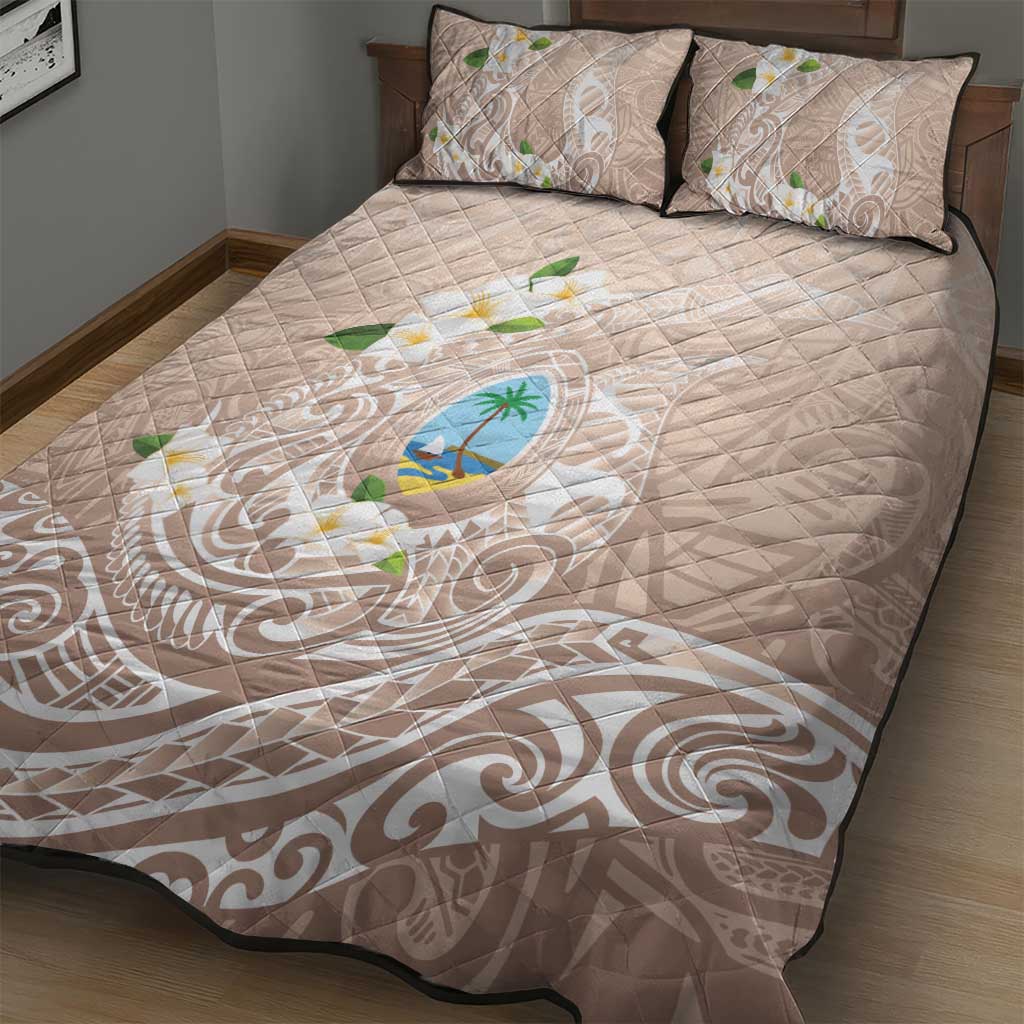 Guam Fishhook Mix Guasali Flowers Quilt Bed Set Dreaming Hazel
