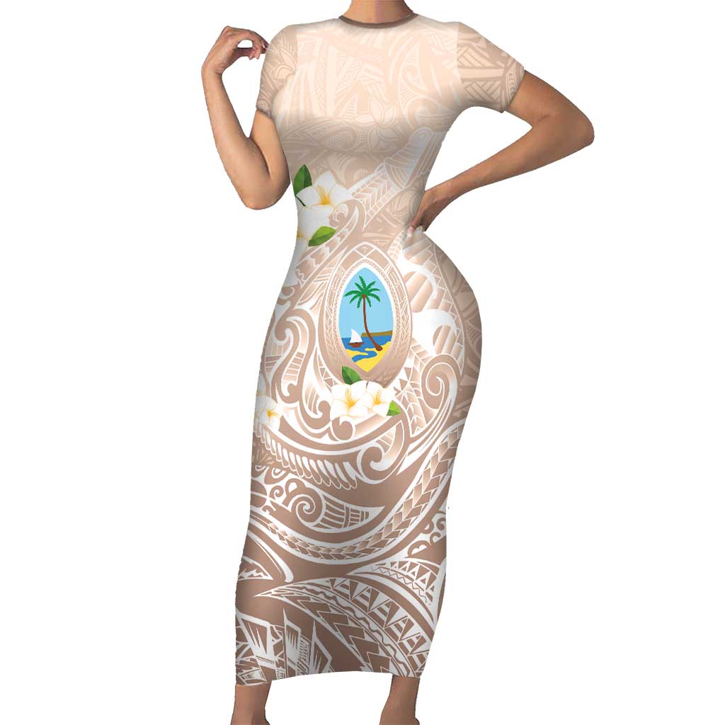 Guam Fishhook Mix Guasali Flowers Short Sleeve Bodycon Dress Dreaming Hazel
