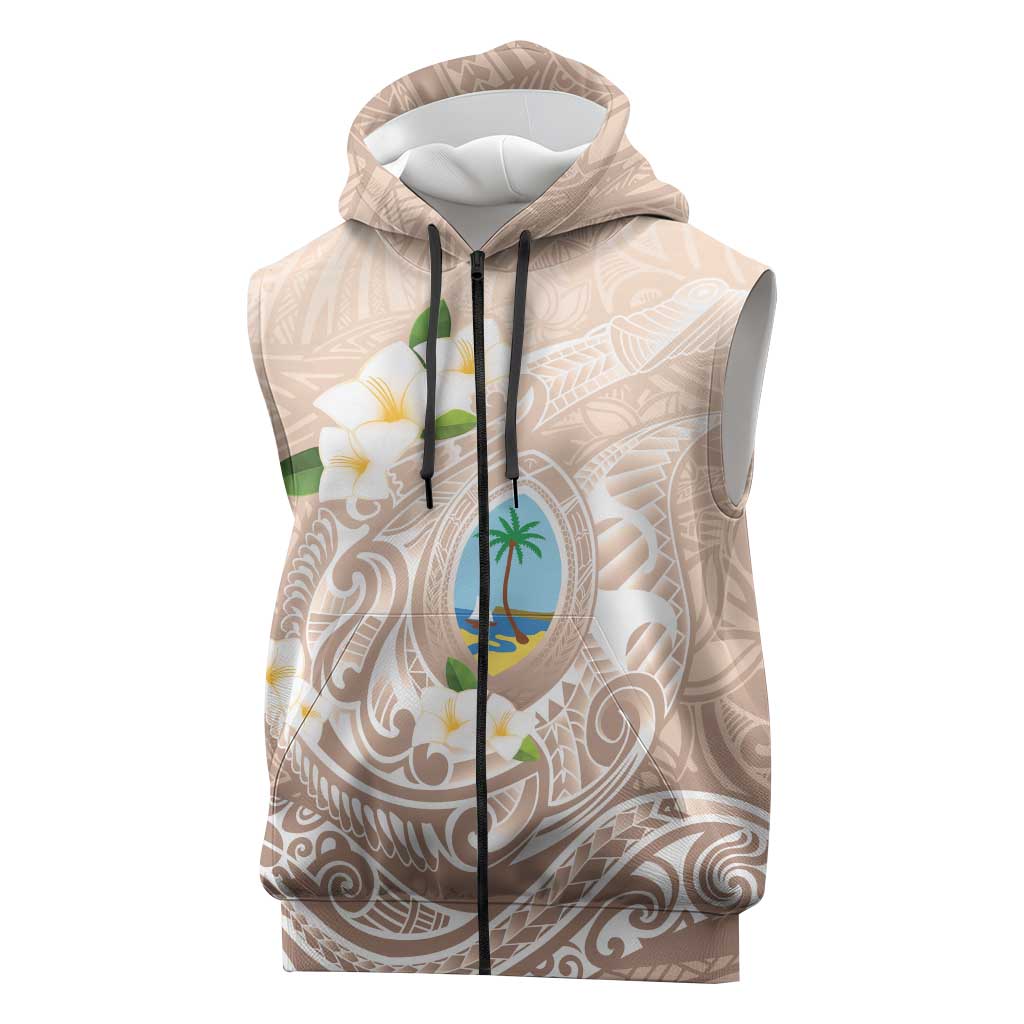 Guam Fishhook Mix Guasali Flowers Sleeveless Zip Hoodie Dreaming Hazel