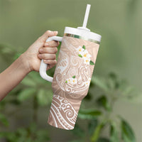 Guam Fishhook Mix Guasali Flowers Tumbler With Handle Dreaming Hazel