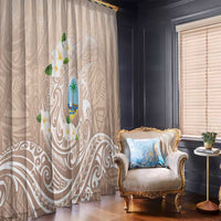 Guam Fishhook Mix Guasali Flowers Window Curtain Dreaming Hazel