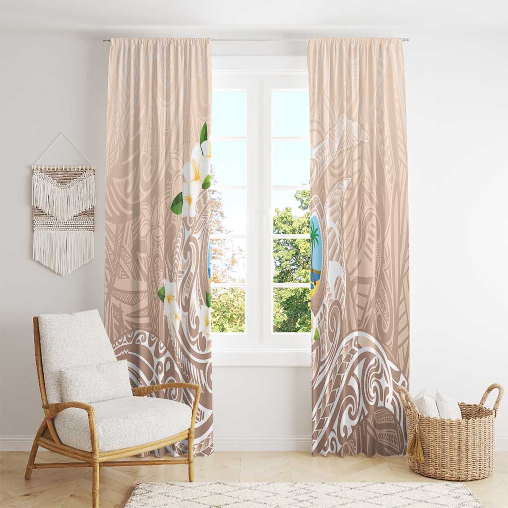 Guam Fishhook Mix Guasali Flowers Window Curtain Dreaming Hazel