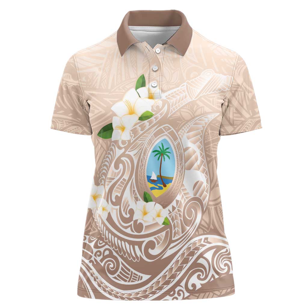 Guam Fishhook Mix Guasali Flowers Women Polo Shirt Dreaming Hazel