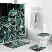 Maori Matariki - Manaia Bathroom Set Emerald Paua Shell