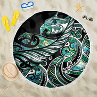Maori Matariki - Manaia Beach Blanket Emerald Paua Shell