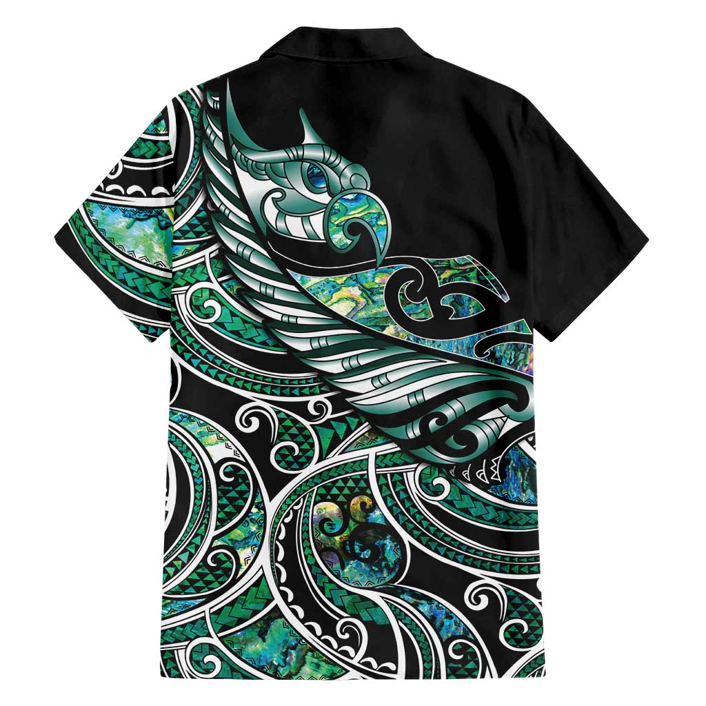 Maori Matariki - Manaia Family Matching Summer Maxi Dress and Hawaiian Shirt Emerald Paua Shell