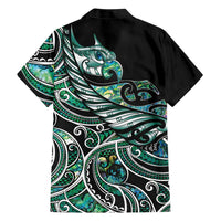 Maori Matariki - Manaia Family Matching Summer Maxi Dress and Hawaiian Shirt Emerald Paua Shell