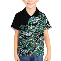 Maori Matariki - Manaia Hawaiian Shirt Emerald Paua Shell