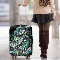 Maori Matariki - Manaia Luggage Cover Emerald Paua Shell