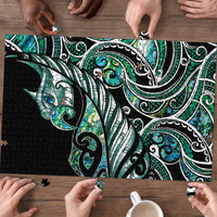 Maori Matariki - Manaia Puzzle Emerald Paua Shell