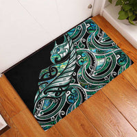 Maori Matariki - Manaia Rubber Doormat Emerald Paua Shell